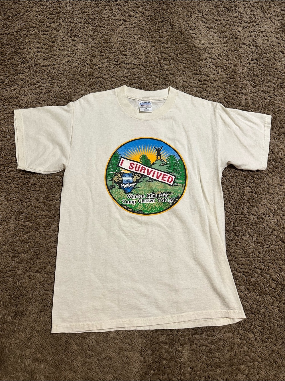 Vintage YMCA “I Survived” shirt 90s size medium
